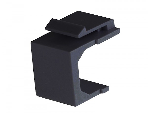 Blank keystone adaptor, black 