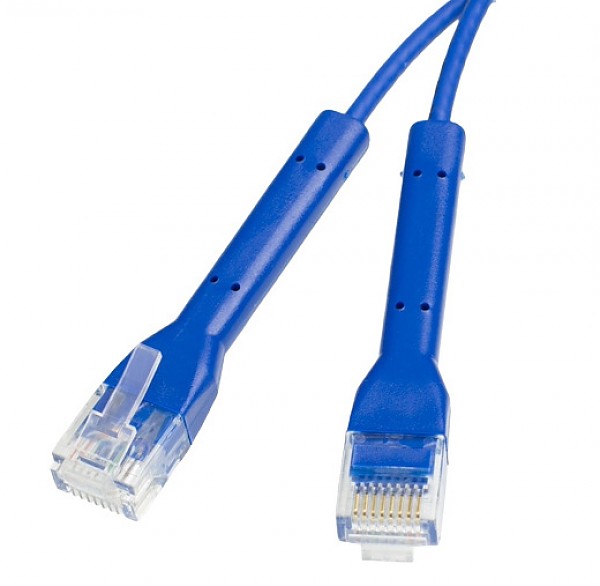 Patch cable UTP cat. 6a, 0.25 m, blue, LSOH, ultra-flex 