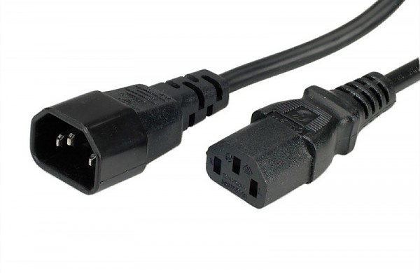 Power cable, C13-C14, 10A/250V, 1.8 m 