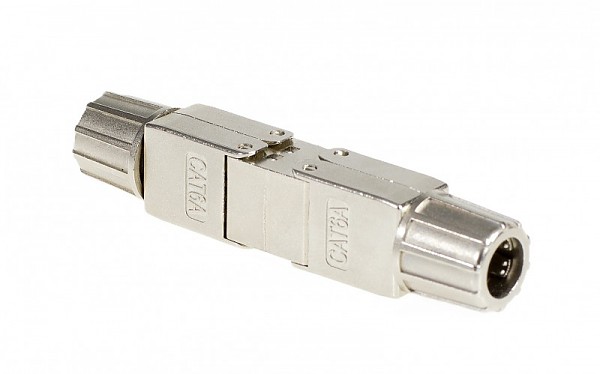 Cat.6A STP connector adaptor, screw fixed type 