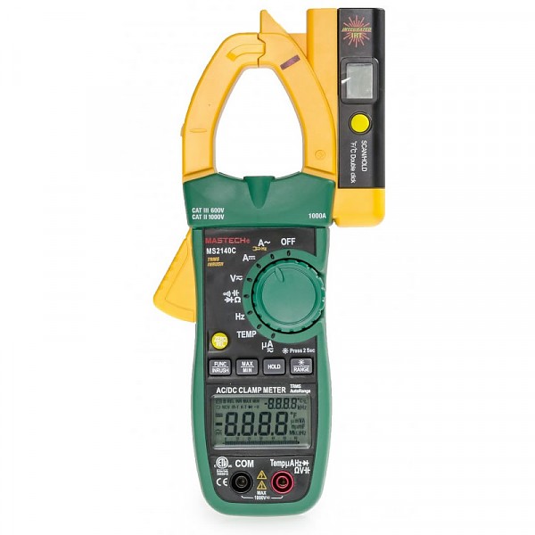 Mastech MS2140C - Digital clamp multimeter with infrared thermometer 