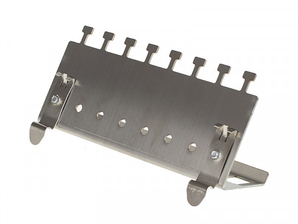Frame for keystone jack 8 Port, DIN rail mounted 