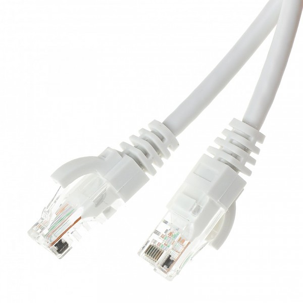 Patch cable UTP cat. 5e, 20.0 m, white 