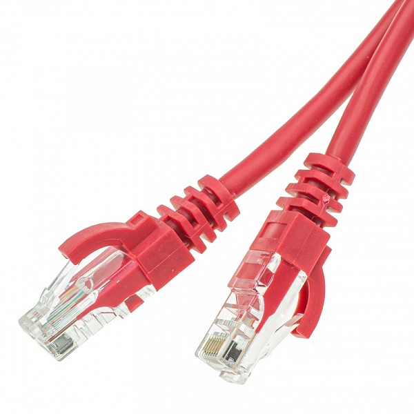 Patch cable UTP cat. 5e, 20.0 m, red, LSOH 