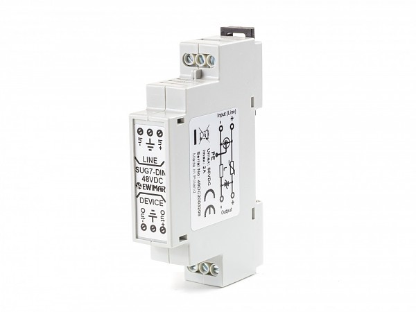 48VDC surge protector, DIN mounted (SUG-7-DIN/48VDC) 