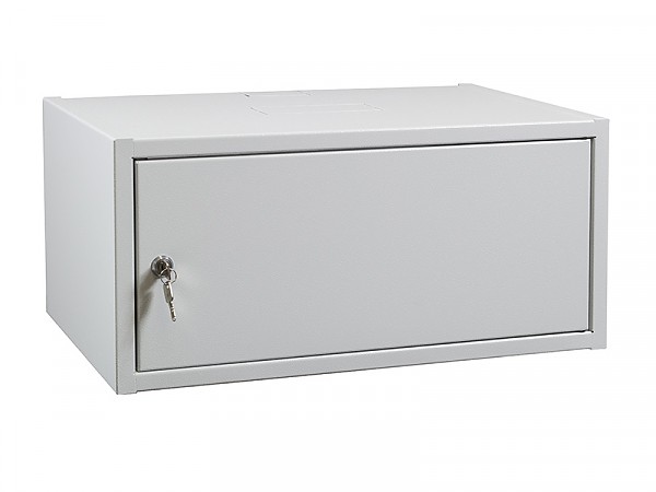 4.5U rack cabinet 19", wall-mounted, steel door, 260x545x350mm
