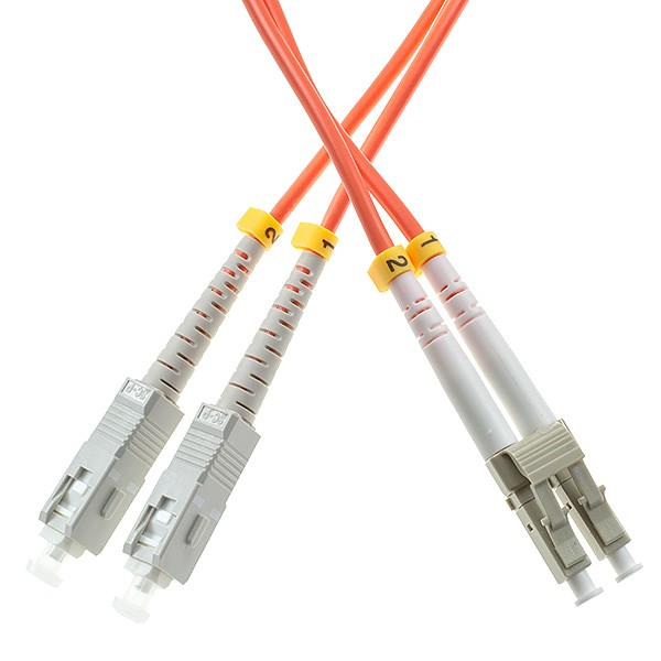 Patchcord SC/UPC-LC/UPC, MM, 50/125 duplex, OM2 fiber, 10 m 