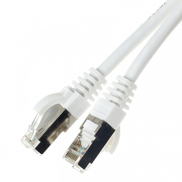 Patch cable FTP cat. 6,  10.0 m, white 