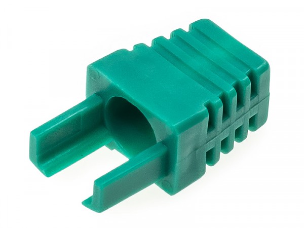 Cable boot w/inserts, green 