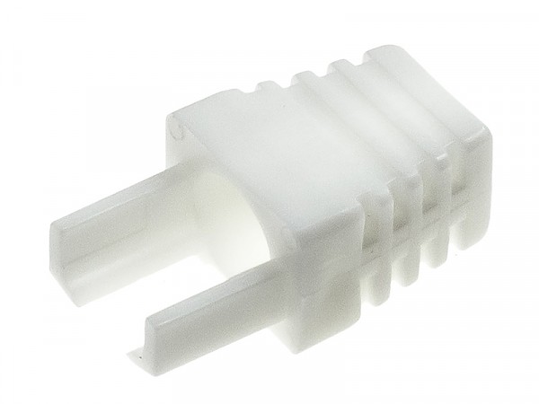 Cable boot w/inserts, white 