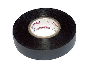 Insulating tape, black, heat resistant, max 150 degree C 