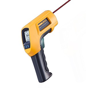 FLUKE 566 - Infrared thermometer with thermocouple socket and memory 