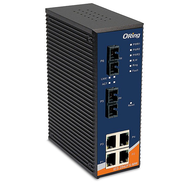 ORing IGPS-9042GP-24V 6 Port Managed Gigabit PoE Ethernet Network Switch 