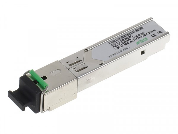 SFP WDM Module, 1Gb, SC SM, 20km, TX:1550nm