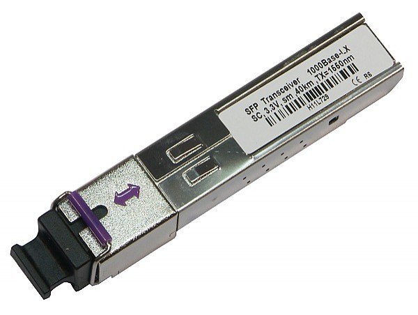 Module, SFP 1x 1000 Mbps SC SM, 40 km, WDM TX:1550 nm, w/DDMI diagnostics (WO-SWS-1215-040K-DI) 