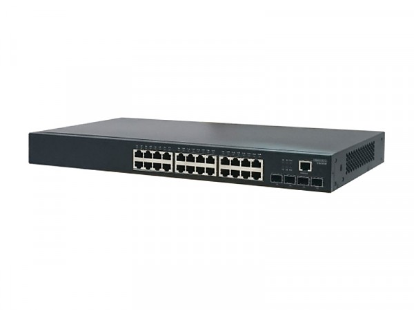 Managed switch, 24x 10/100/1000 RJ-45, 4x 10G SFP+, 19" (Edge-corE ECS4120-28T) 