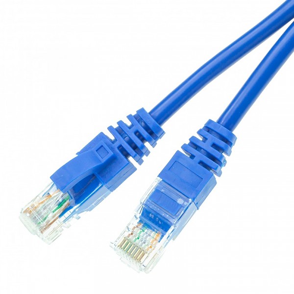 Patch cable UTP cat. 6,  0.5 m, blue, LSOH 