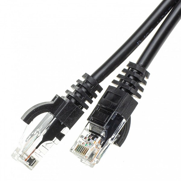 UTP Patch cable, cat. 6,  1.5m, black, LSOH
