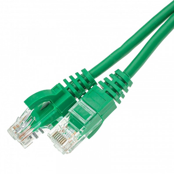 Patch cable UTP cat. 6,  5.0 m, green, LSOH 