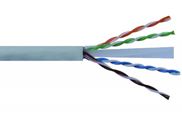 300 Ft - UTP Cat. 6 Bulk Cable, (UL/CSA) in-Wall Rated (CMG) 100% Copper 24  Awg Ethernet Solid Copper, Blue Color