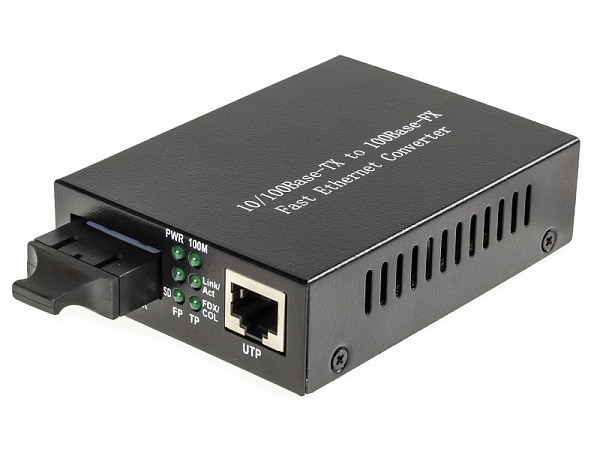 Media converter 10/100M RJ-45/SC, SM 1310nm, 60km