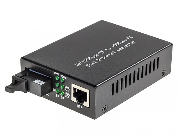 Media converter 10/100M RJ-45/SC, SM 1310nm, 20km, WDM