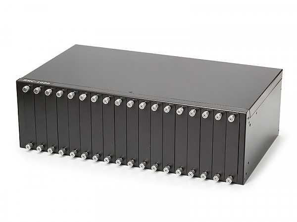 RMC-1000, Industrial rack-mount Ethernet to fiber media converter Chassis with 18 slots