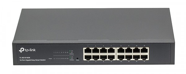 TP-Link TL-SG1016DE, Smart switch, 16x 10/1000 RJ-45, 19" 11,6"