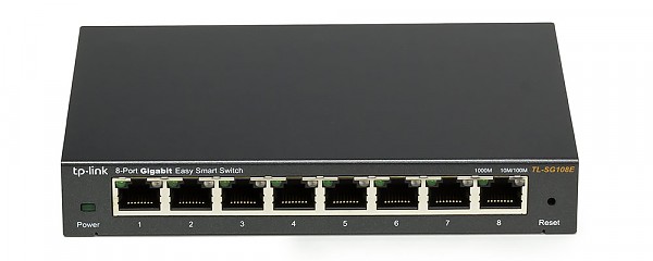 Smart switch,   8x 10/100/1000 RJ-45, desktop (TP-Link TL-SG108E) 