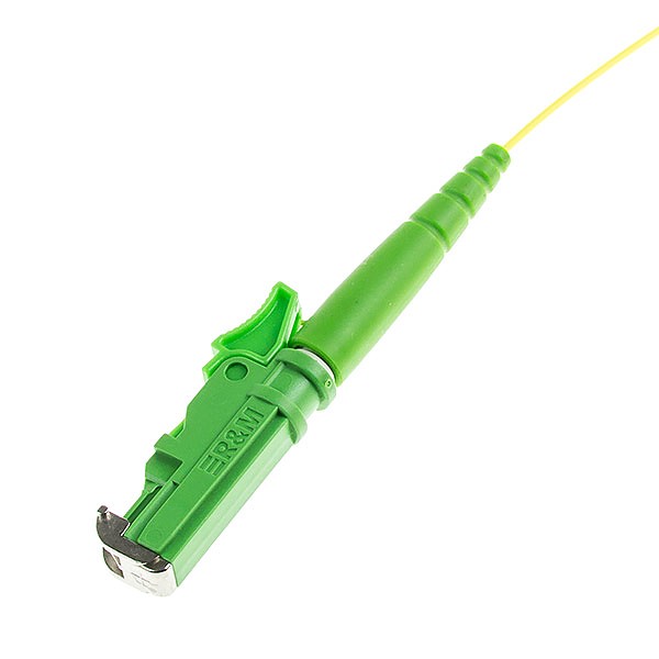 Fiber optic pigtail, E2000/APC, SM, 9/125, 0,9mm, G652D fiber, 1m