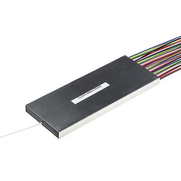 PLC splitter SM 1x64 0.9mm, G657A fiber 