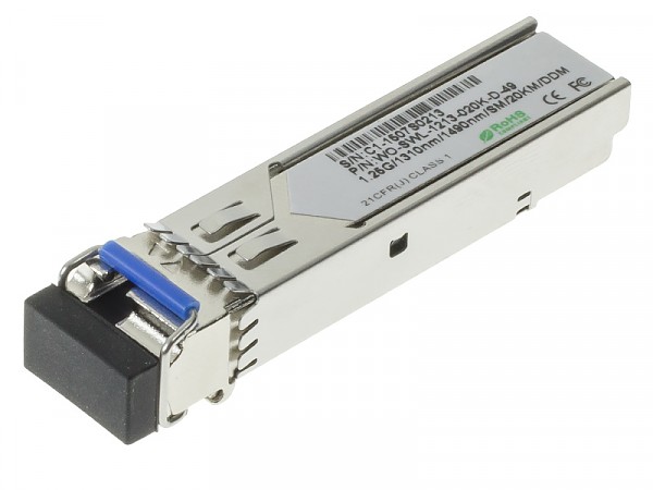 Module, SFP 1x 1000 Mbps LC SM, 20 km, WDM TX:1310nm (Wave Optics, WO-SWL-1213-020K-D-49) 