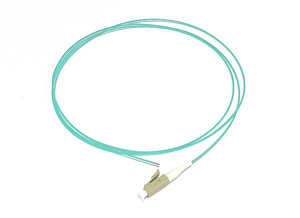 Fiber optic pigtail, LC UPC, MM, 50/125, 0,9mm, OM3 fiber, 1m