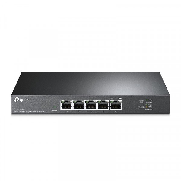 TP-Link TL-SG105-M2, Unmanaged switch, 5x 2,5Gb/s RJ-45, desktop