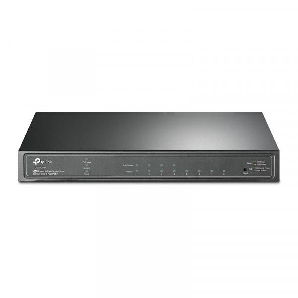 Smart switch,  8x 10/100/1000 RJ-45, PoE+, desktop (TP-Link TL-SG2008P) 