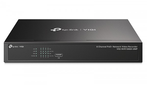 8 Channel Network Video Recorder with PoE+ (TP-Link VIGI NVR1008H-8P) 
