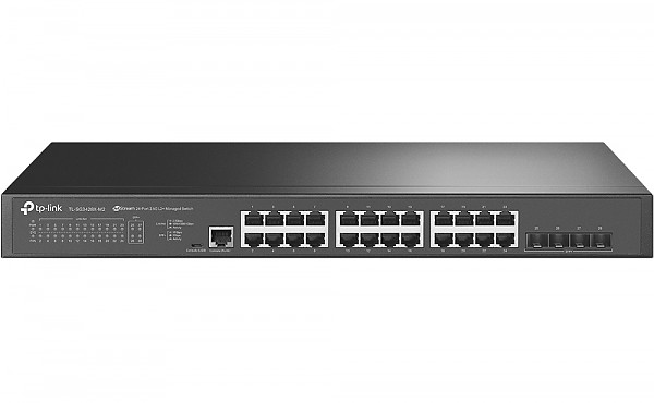 Managed switch,  24x 2,5G RJ-45, 4 slide-in 10G SFP+ slot, 19" (TP-Link TL-SG3428X-M2) 