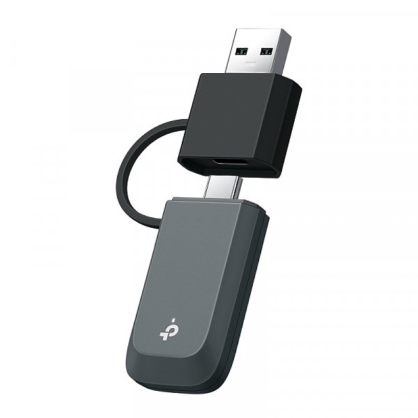 6500Mbps Mini Wireless Tri Band USB Adapter BE6500, Wi-Fi 7 (TP-Link Archer TBE400U) 