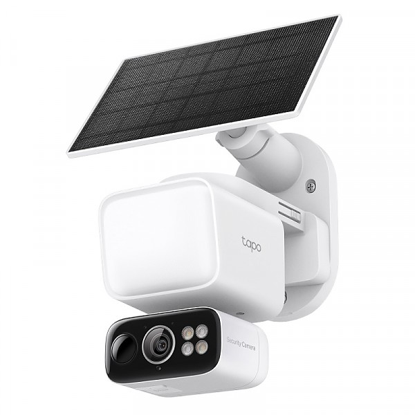 Outdoor Security Wi-Fi Floodlight Camera, Solar Panel (TP-Link Tapo C615F KIT) 