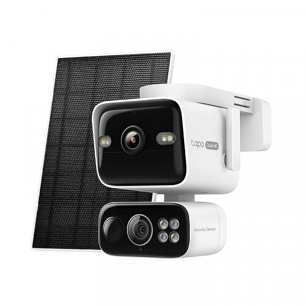 Outdoor Dual-Lens Security Wi-Fi, 4K Camera, Solar Panel (TP-Link Tapo C675D Kit) 