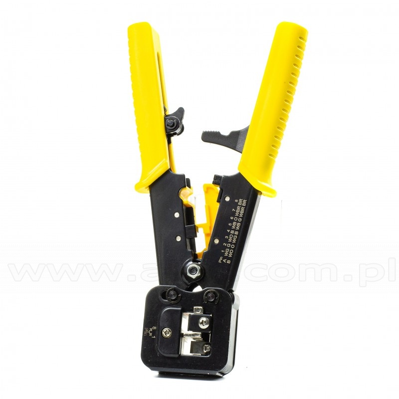 pinces et outils RJ-45 RJ-11 couteau de découpage inclus RJ-12 Coupé câble réseau Pince à sertir 8P/6P/4P 3 en 1 Crimp Outils de réseau Strip 
