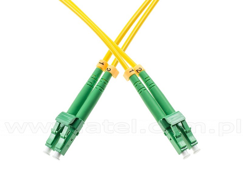 9/125um OS1 LSZH APC/APC - Beyondtech Cordon de Brassage Câble Fibre Optique Jarretière Optique LC a LC 3M Monomode Duplex Serie PureOptics 