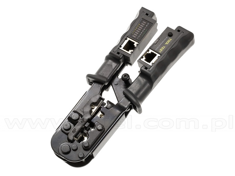 Modular crimping tool 4p 6p 8p w cable tester AT 5684CR