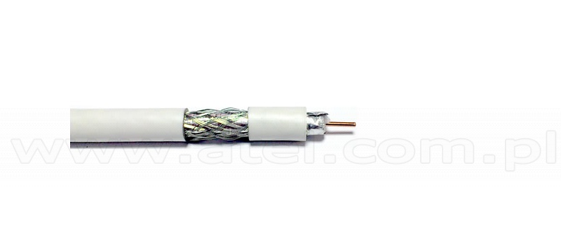 Charles Keasing violence Underline Coaxial cable RG6 Cu, 75ohm, white, 100m, Wave Cables