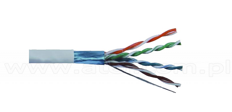 dessert compromise tail Cable F/UTP, cat.5E, grey, 4x2x24 AWG, 305 m, solid (Wave Cables)