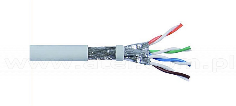 Cable S Ftp Cat 6a Grey 4x2x26 Awg 305m Stranded Wave Cables