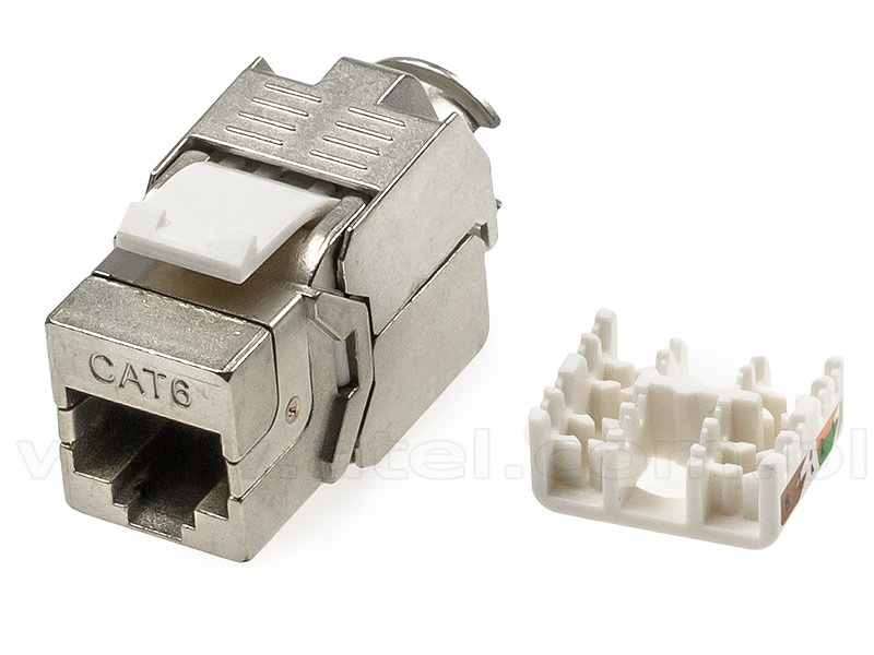 CAT6 FTP Ethernet RJ45 Plug, 50 pack, C6-8P8C, CE Compliance 50-Pack: Cat6  Keystones