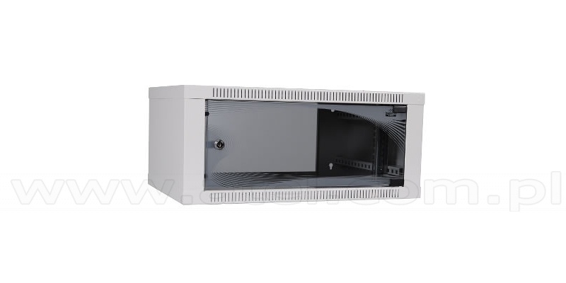 4 5u Cabinet Rack 19 Wall Mounted Ecovari Glass Door